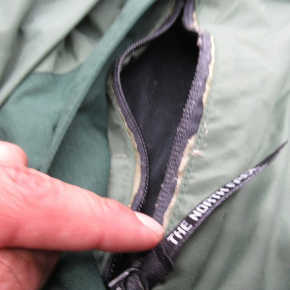 North Face GoreTex Jacket Womens XS Green 3 in 1 Shell Waterproof Rugged Coat - Picture 8 of 16